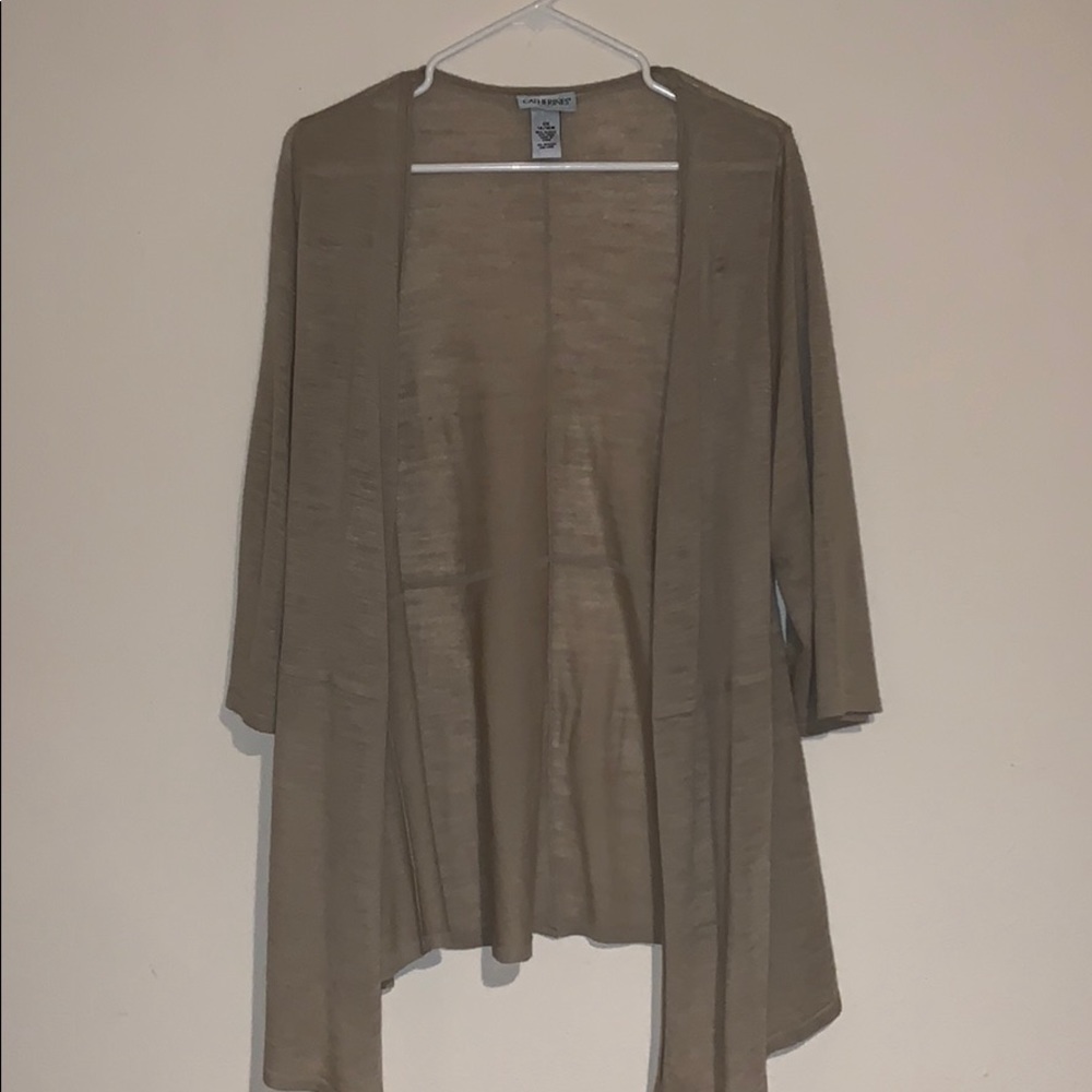 ☀️Cardigan Cream/Tan - Picture 2 of 6